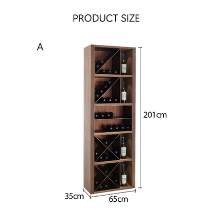 Grace Wine Cabinet, Solid Wood-Weilai Concept