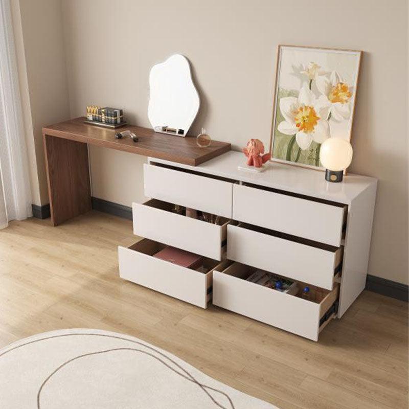 Nevada Dressing Table with Drawers & Stool | Weilai Concept