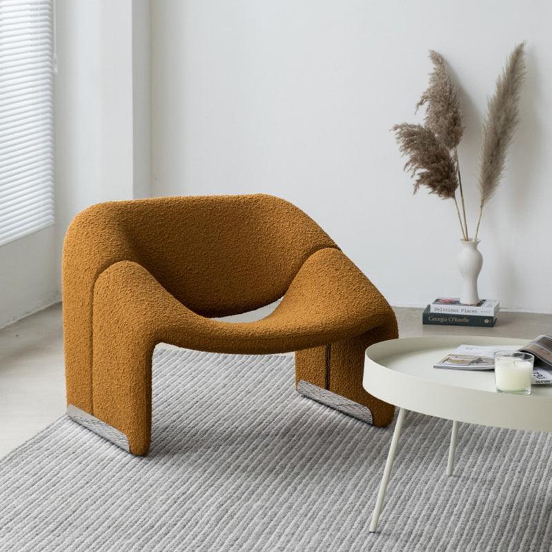 Wawa Accent Chair, Armchair, White Lamb Wool | Weilai Concept