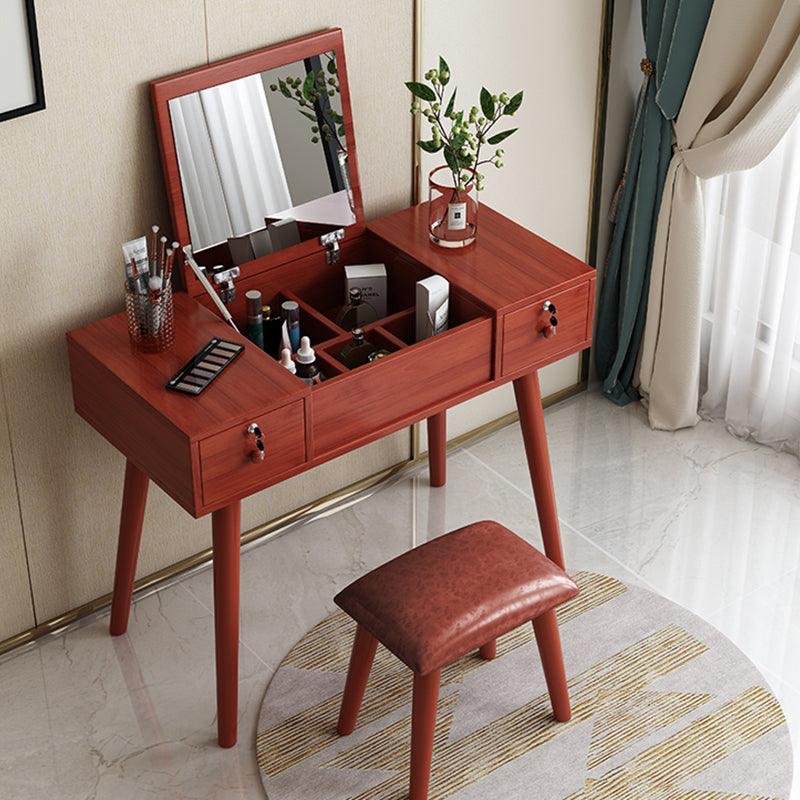 Fragoso Dressing Table With Mirror, Oak | Weilai Concept