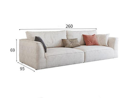 R77 Dexter Two Seater Corner Sofa, Leathaire | Weilai Concept