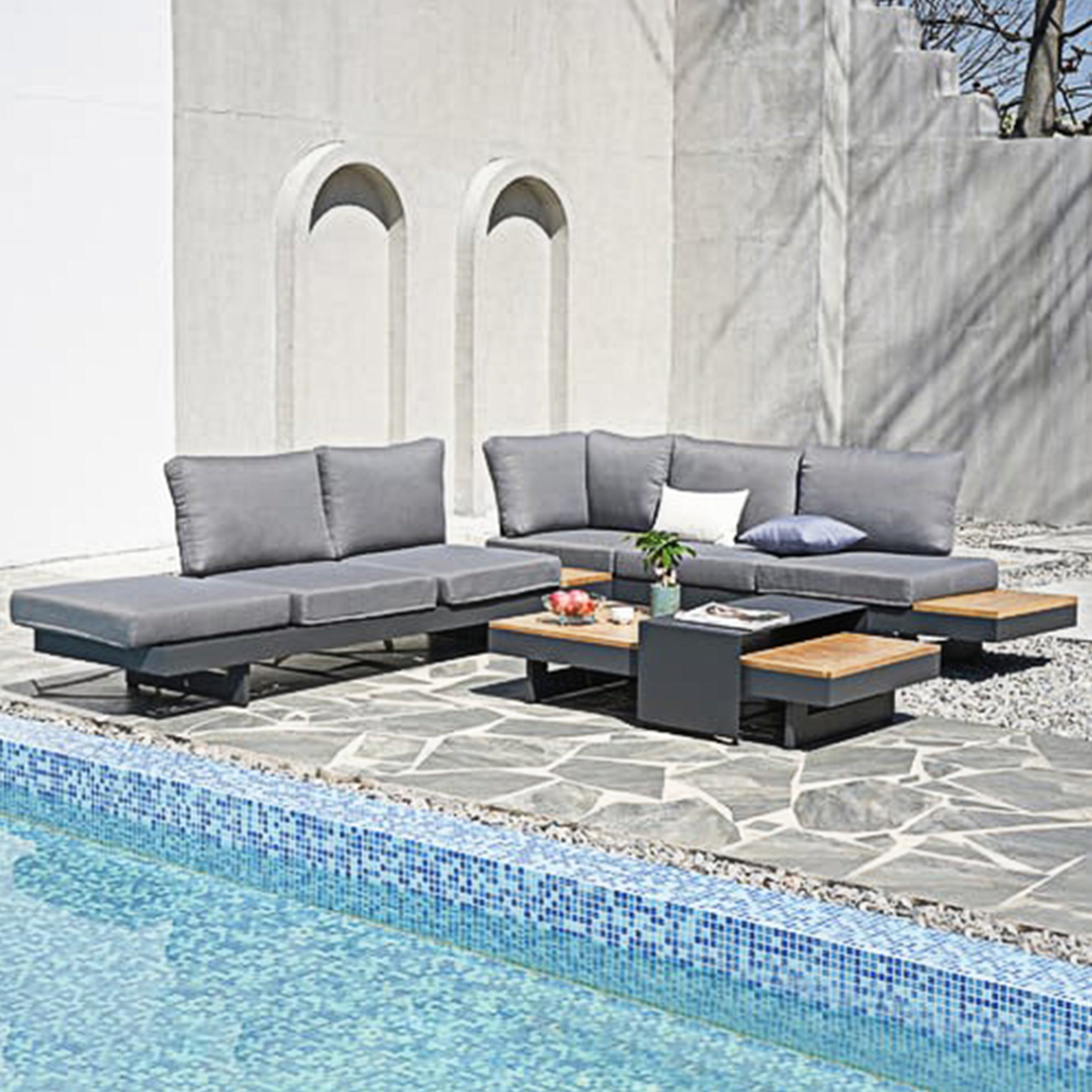 Katerina Outdoor Corner Sofa Set-Weilai Concept