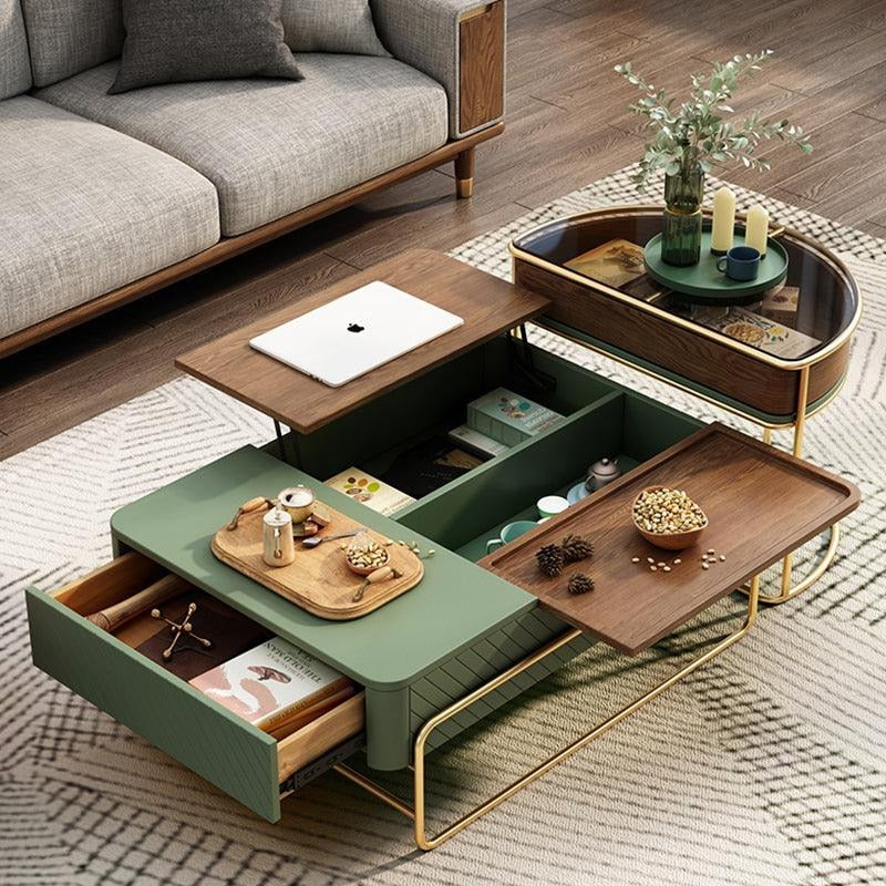 Bagnell Nesting Coffee Table, Walnut, Extendable Coffee Table & TV Stand | Weilai Concept