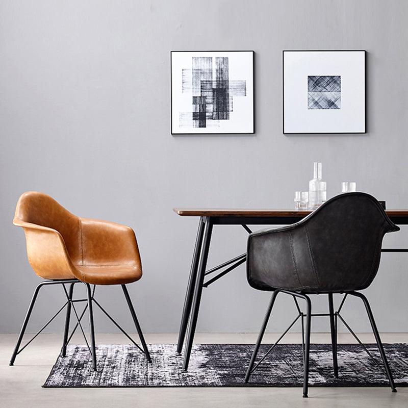 Bobby Dining Chair, Distressed Leather | Weilai Concept