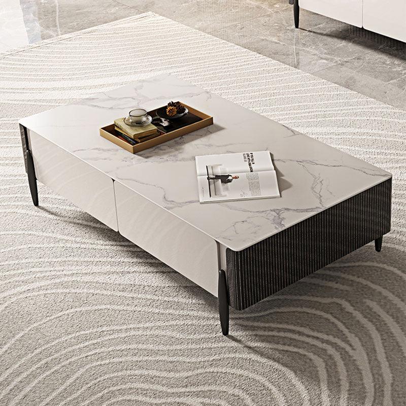 LUOLUO Rectangular Coffee Table With TV Stand | Weilai Concept