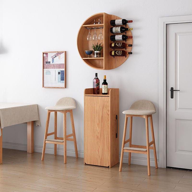 Liz Bar Table Set, With Wine Cabinet, Oak, Extandable | Weilai Concept