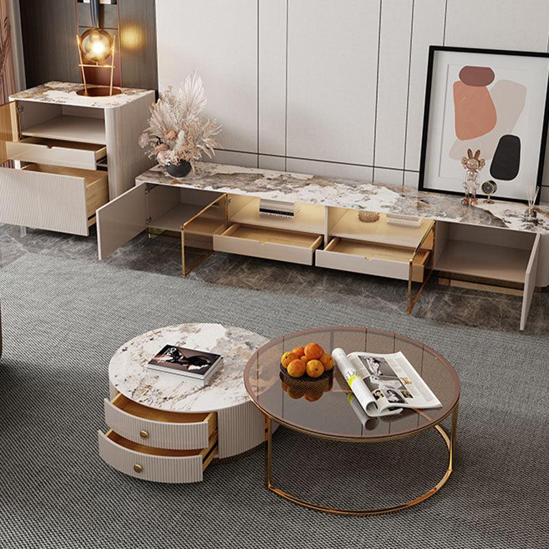 Eden II Living Room Coffee Table Set, TV Stand | Weilai Concept