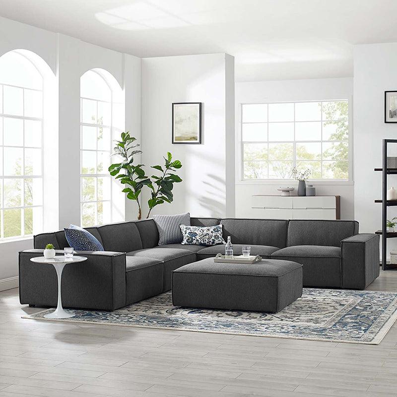 Lynnbrook Three Seater Sofa, Modular Sofa, Linen | Weilai Concept