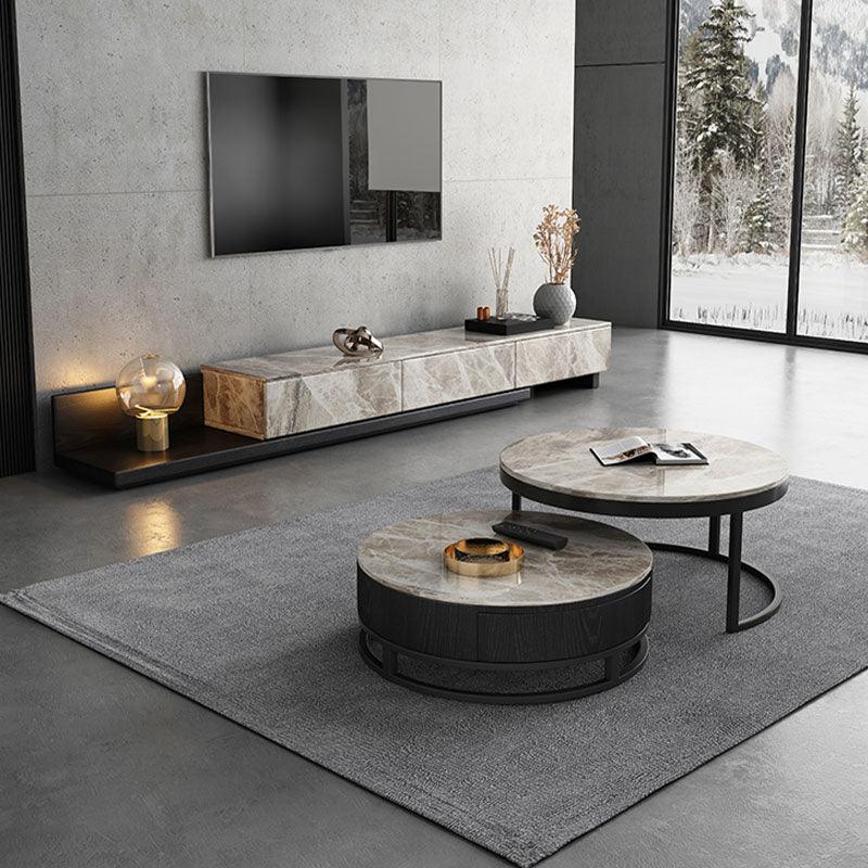 Lvinta Grey TV Stand, Wood | Weilai Concept