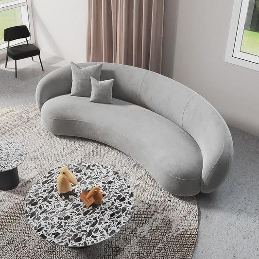 Romelia Three Seater Sofa, Velvet | Weilai Concept