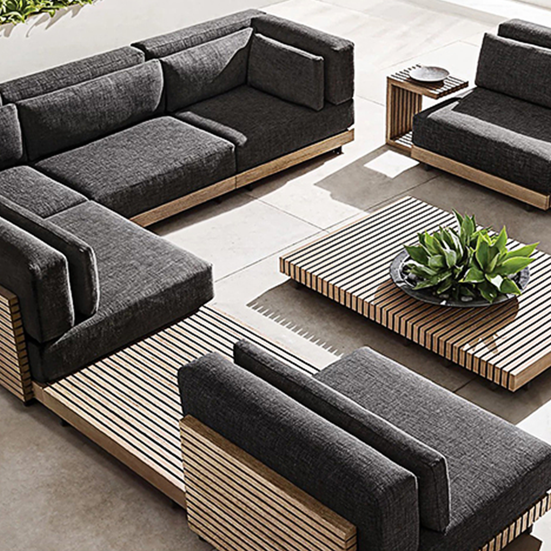 Delisia Tranquil Outdoor Garden Sofa Set-Weilai Concept