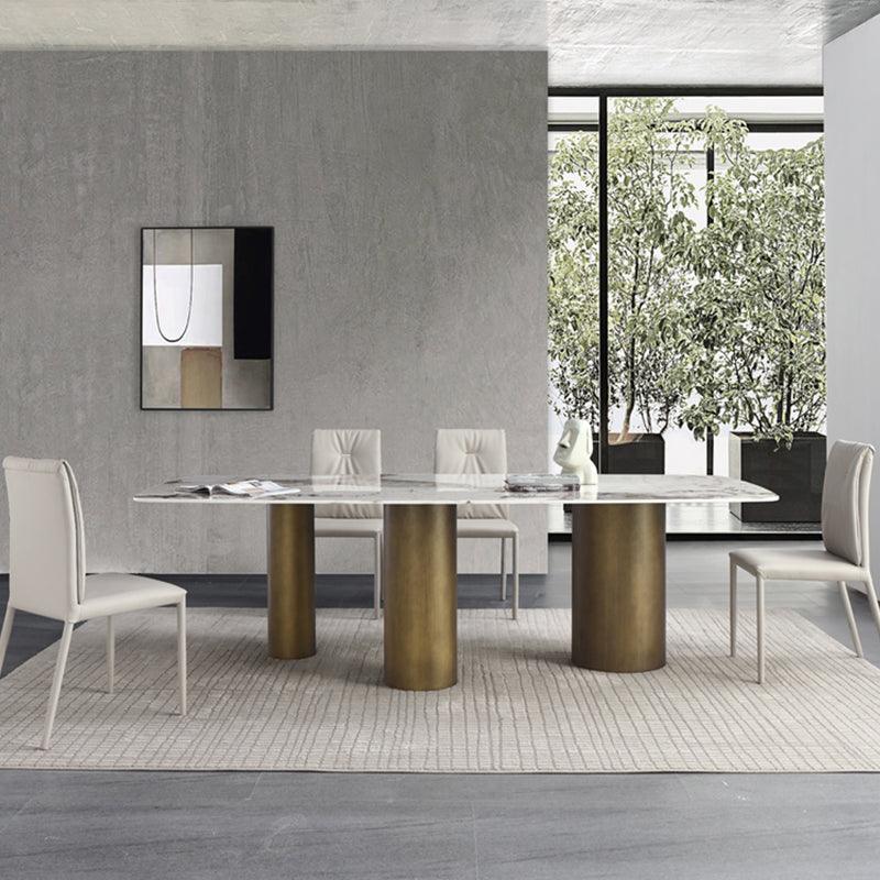 Mira Dining Table, Gold Base | Weilai Concept