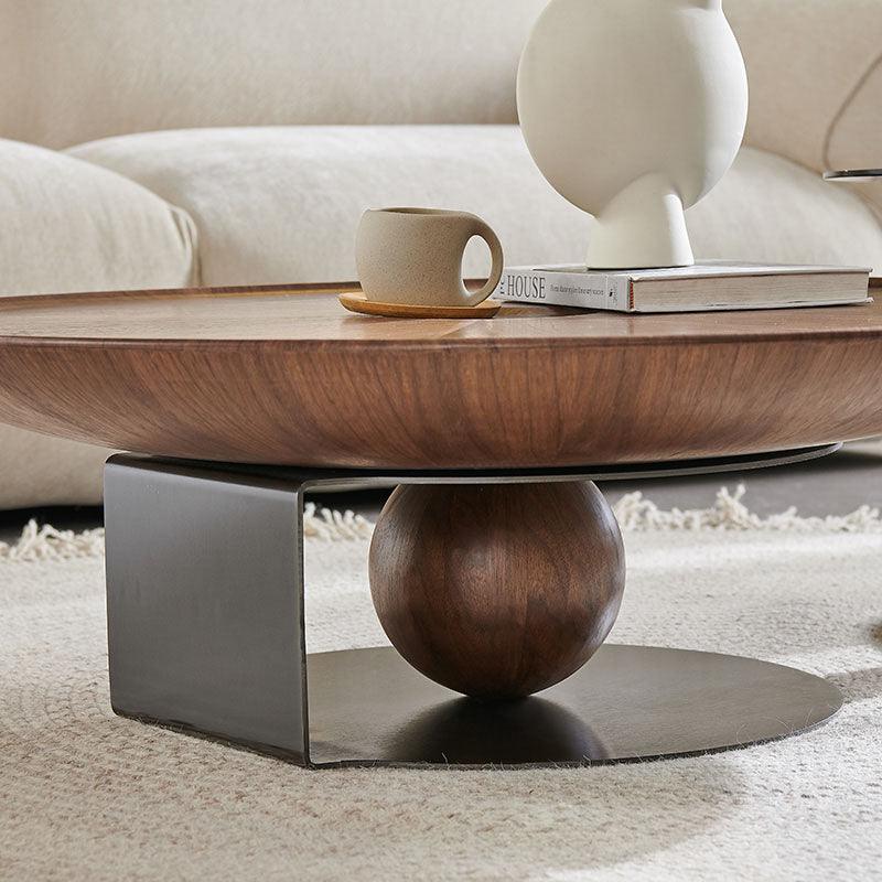 Ian Round Coffee Table Set, Solid Wood | Weilai Concept