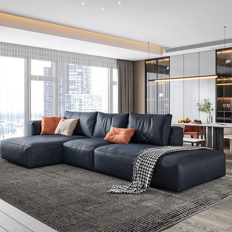 Samona Three Seater Corner Sofa, Leathaire | Weilai Concept