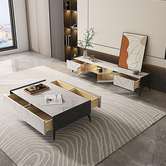 NANA Rectangular Coffee Table With TV Stand | Weilai Concept