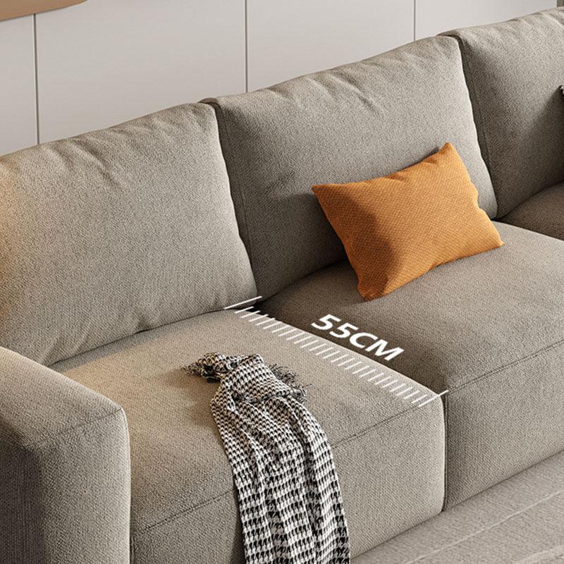 Lionel Three Seater Sofa, Linen | Weilai Concept