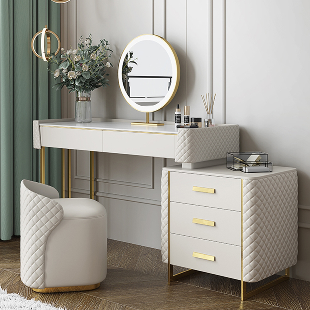 Joshua Dressing Table, White-Weilai Concept