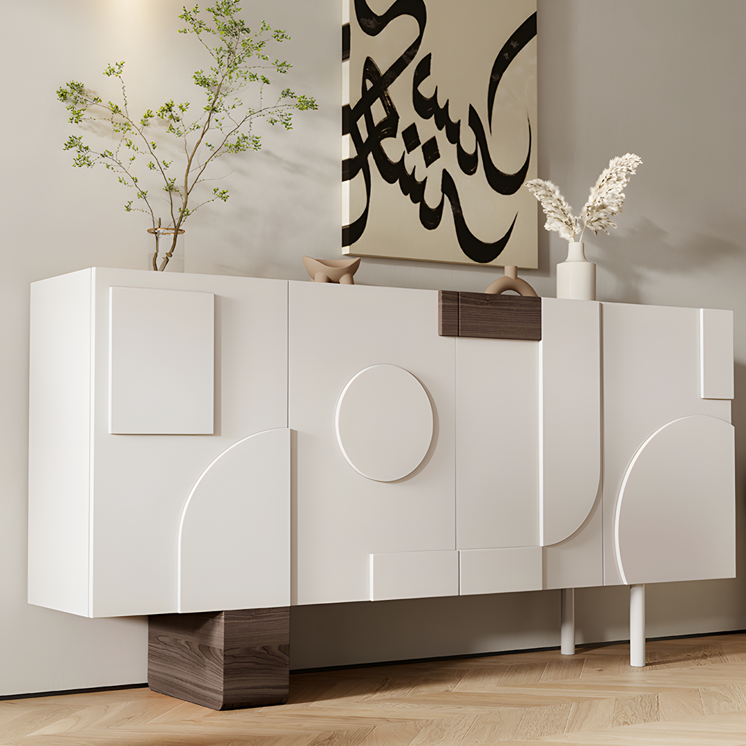 Fernanda Narrow Sideboard, Bedroom Sideboard, Cream-Weilai Concept