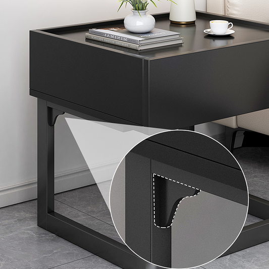 Romina Dark Bedside Table-Weilai Concept