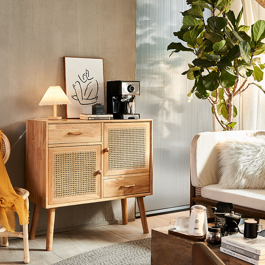 Madeline Rattan Sideboard, Small-Weilai Concept