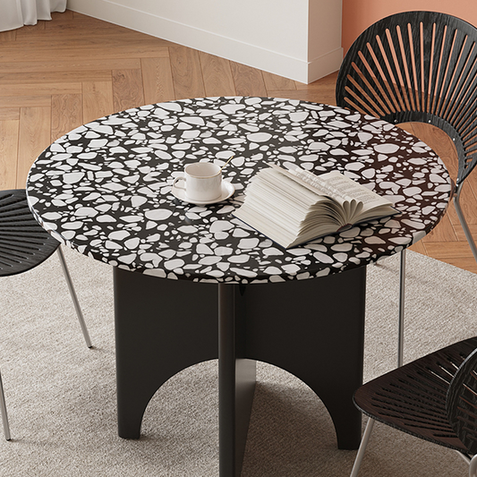 Oighrig Terrazzo Round Dining Table-Weilai Concept