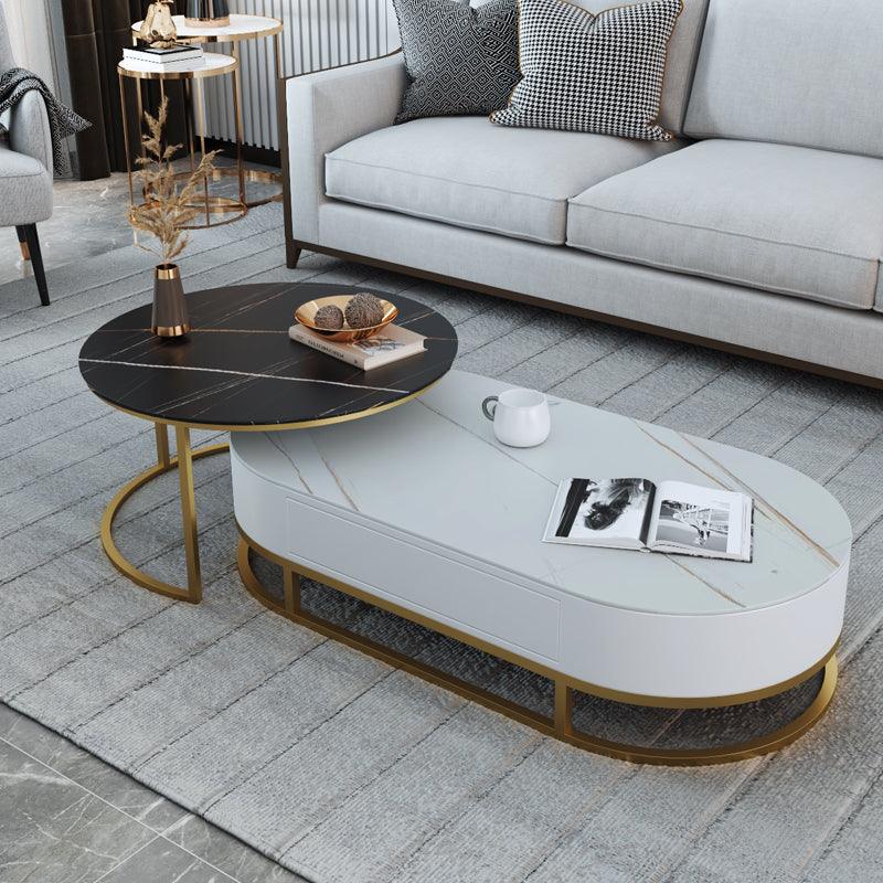 Hagy Nesting Coffee Table Set, Sintered Stone | Weilai Concept