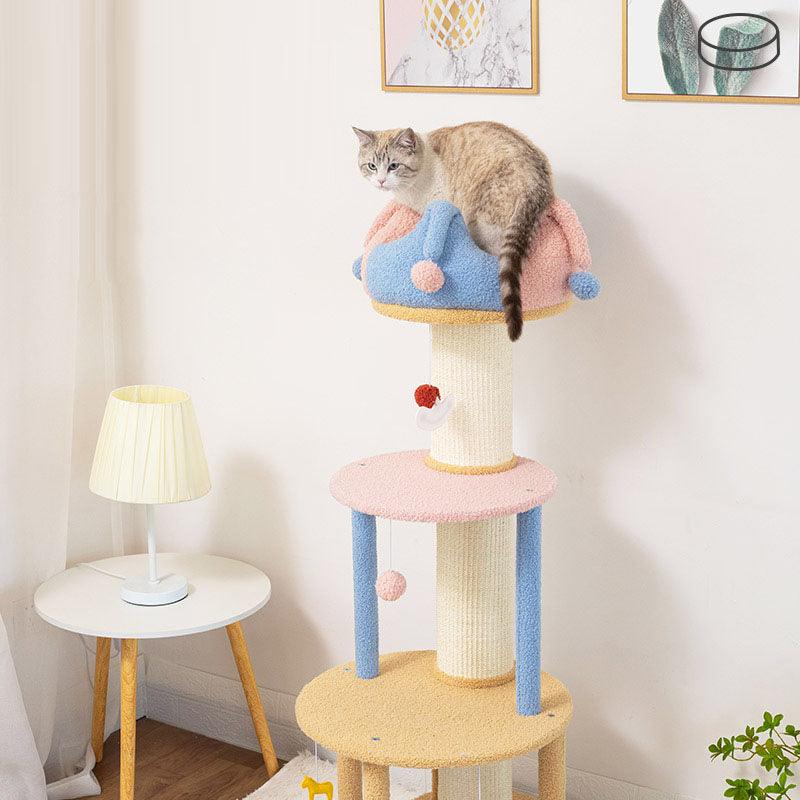 Lori Cat Climber, Cat Tree, Coral Fleece | Weilai Concept