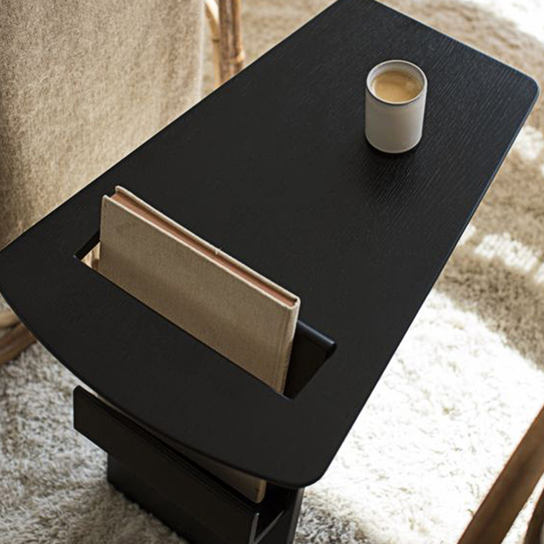 Pallas Side Table, With Magazine Rack-Weilai Concept