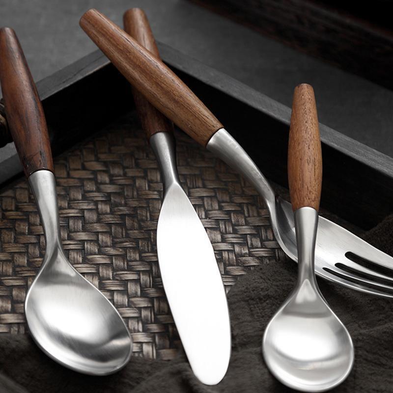 4 Piece Wooden Cutlery Set | Weilai Concept