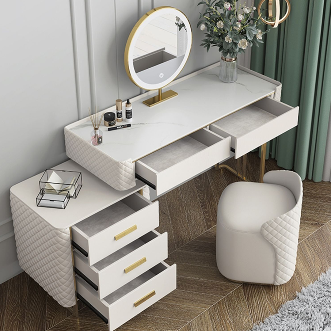 Joshua Dressing Table, White-Weilai Concept