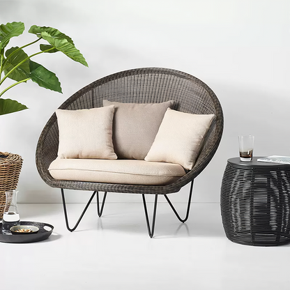 Munkhbat Rattan Garden Chair, Outdoor Lounge Chair