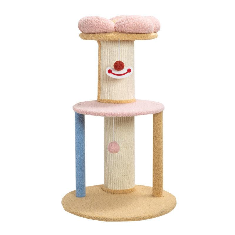 Lori Cat Climber, Cat Tree, Coral Fleece | Weilai Concept