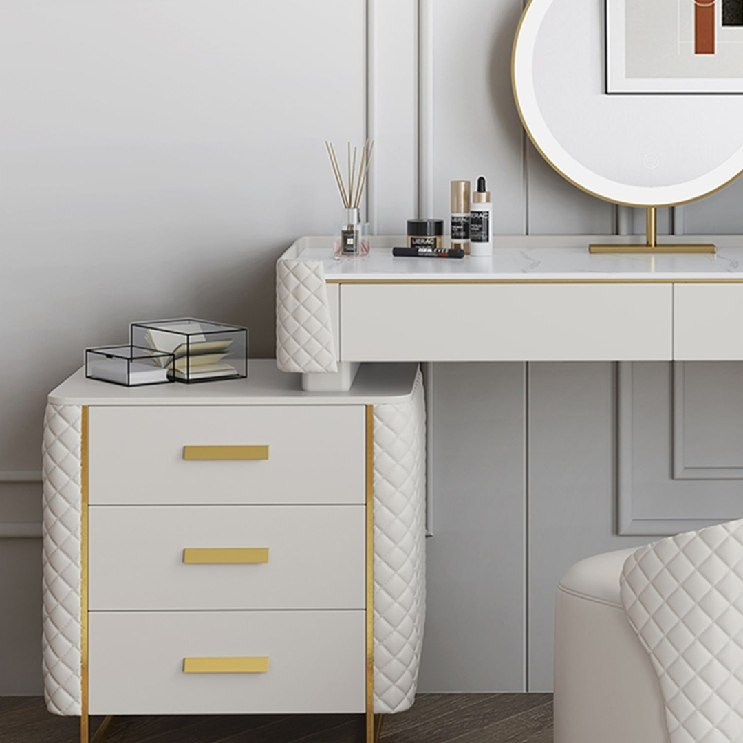 Joshua Dressing Table, White-Weilai Concept