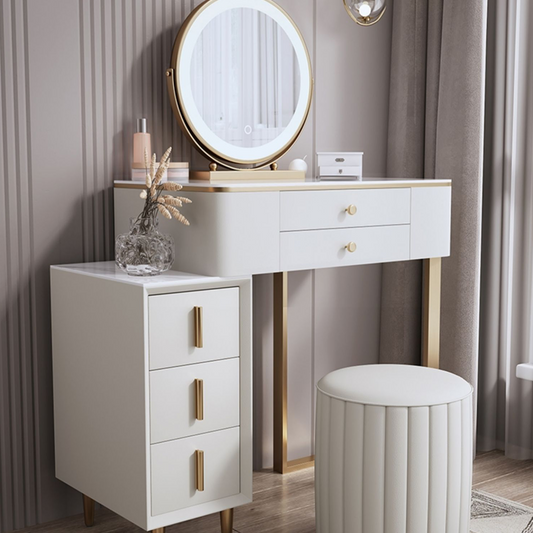 Lakin Dressing Table, White-Weilai Concept