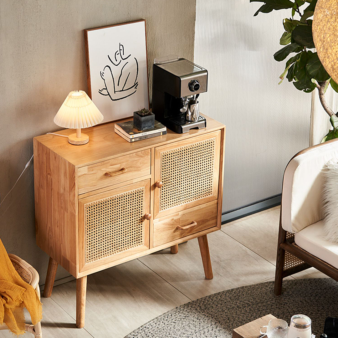 Madeline Rattan Sideboard, Small-Weilai Concept