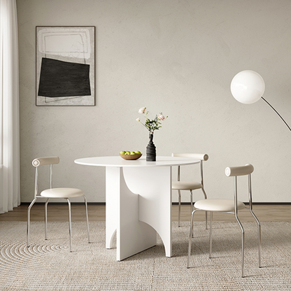 Oighrig Terrazzo Round Dining Table-Weilai Concept