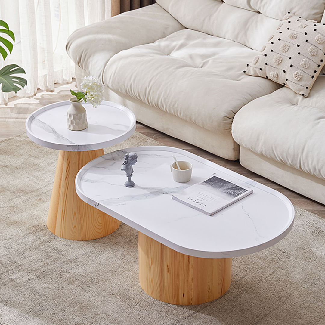 Osric Mid Century Coffee Table Set-Weilai Concept