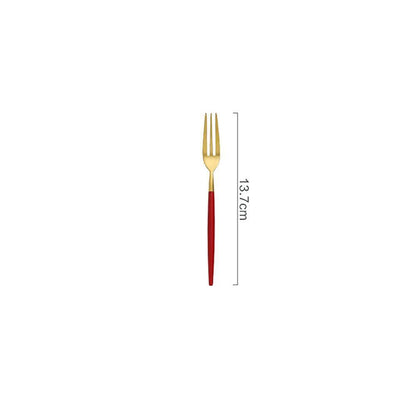 6 Piece Cutlery Set, Red | Weilai Concept