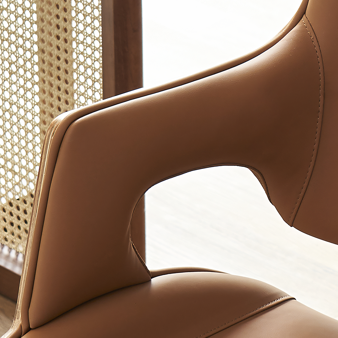 Drake Office Chair, Tan Leather, Reclining & Swivel