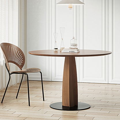 Seraphina Round Dining Table, Solid Wood-Weilai Concept