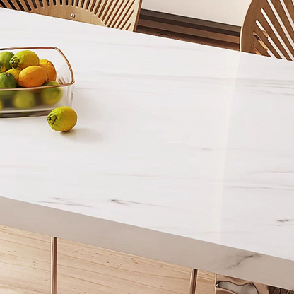 Madison Creamy Dining Table, Sintered Stone & Acrylic-Weilai Concept