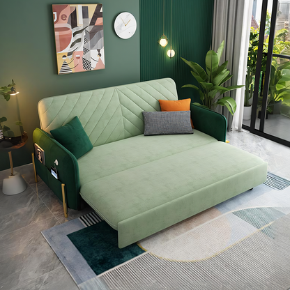 Aditi Two Seater Sofa Bed, Green