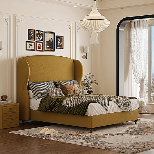 Amara Wingback Double Bed, King Size