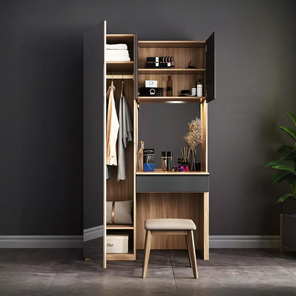 Aviral Dressing Table With Wardrobe