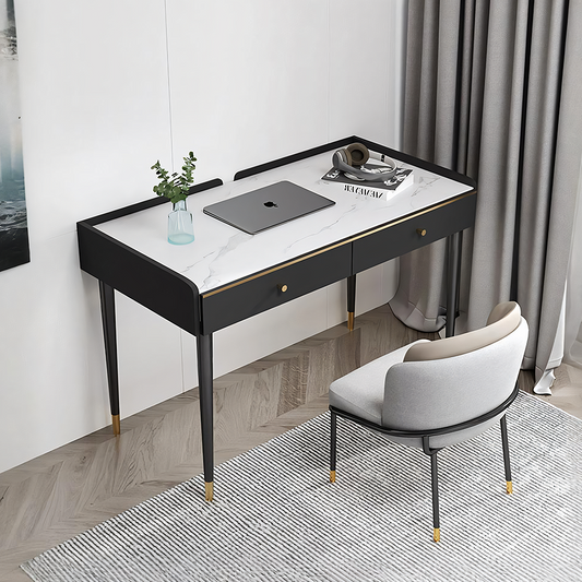 Bodden Office Desk, Sintered Stone