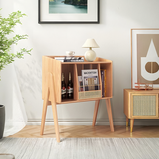 Calvin Side Table with Mini Book Storage