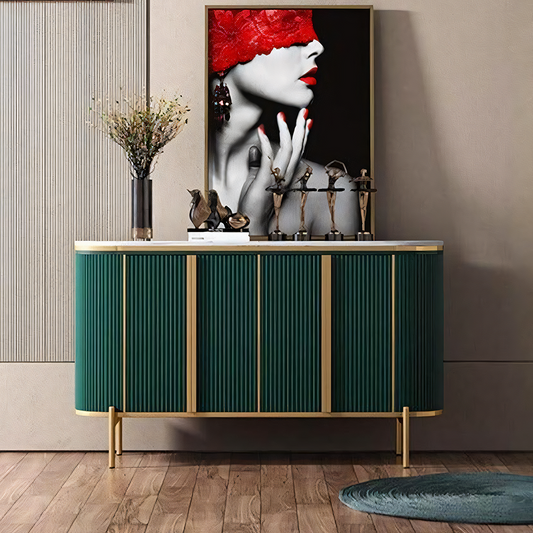 Elec Sideboard, Green & Gold