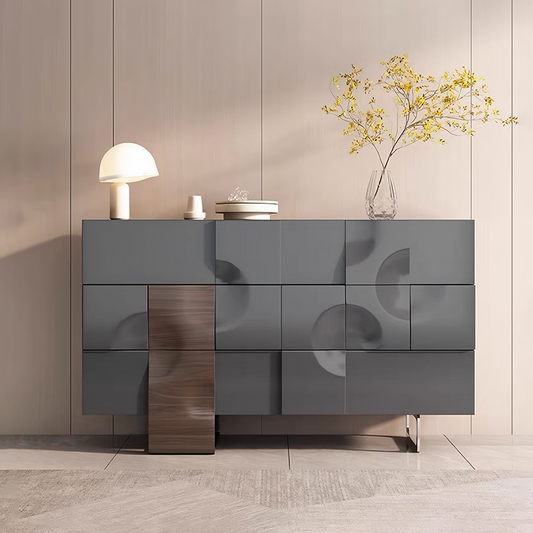 Elena Wooden Sideboard, Solid Wood, White Or Black