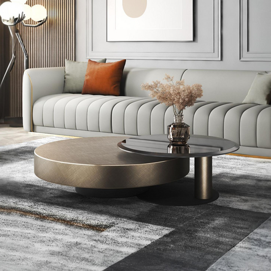 Gold Nesting Coffee Table, Gold