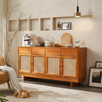 Hadza Narrow Sideboard, Solid Wood